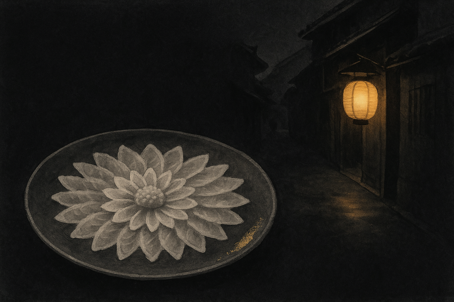 Miuraya — ink-wash illustration