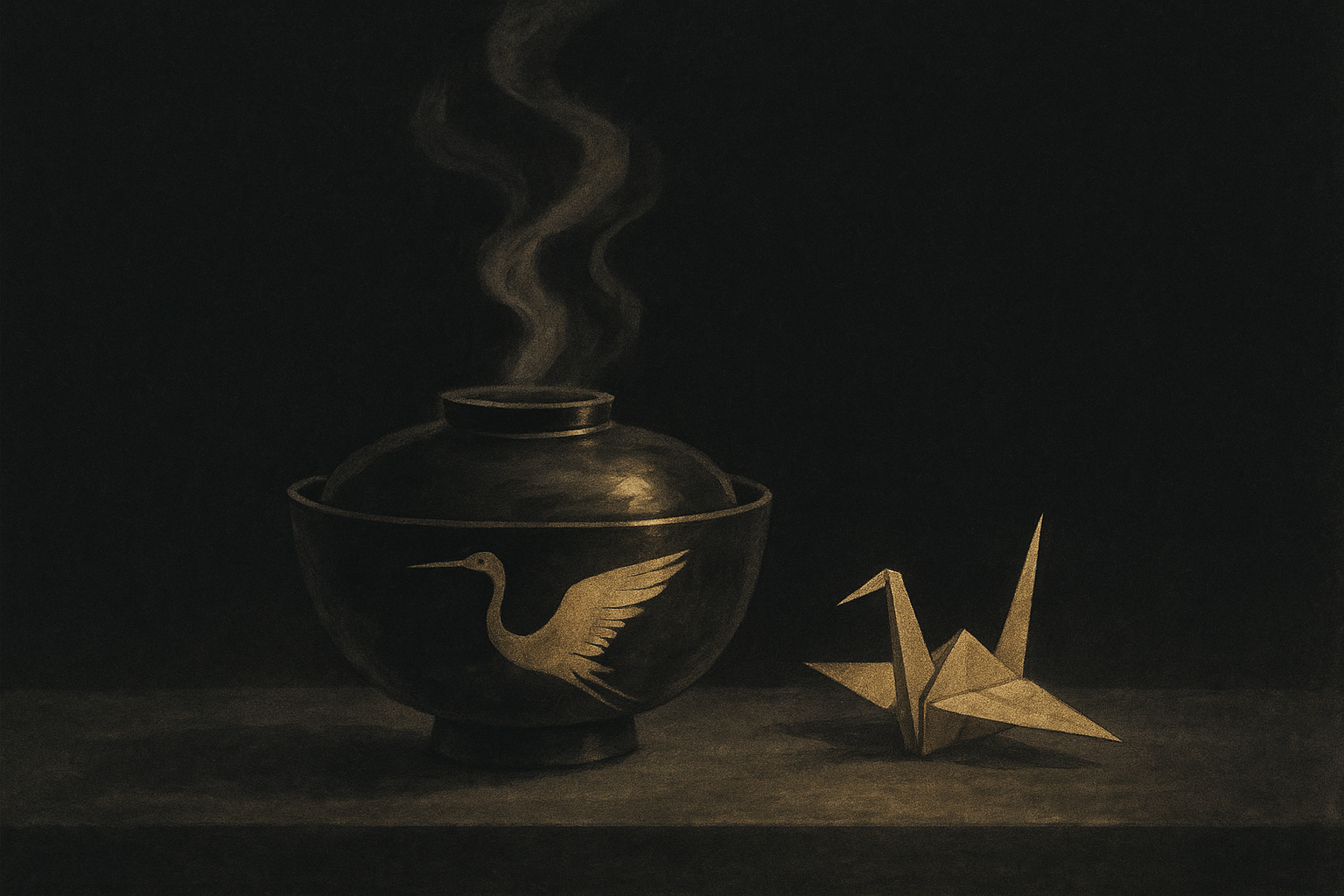 Kisetsu Ryōri Nakashima — ink-wash illustration