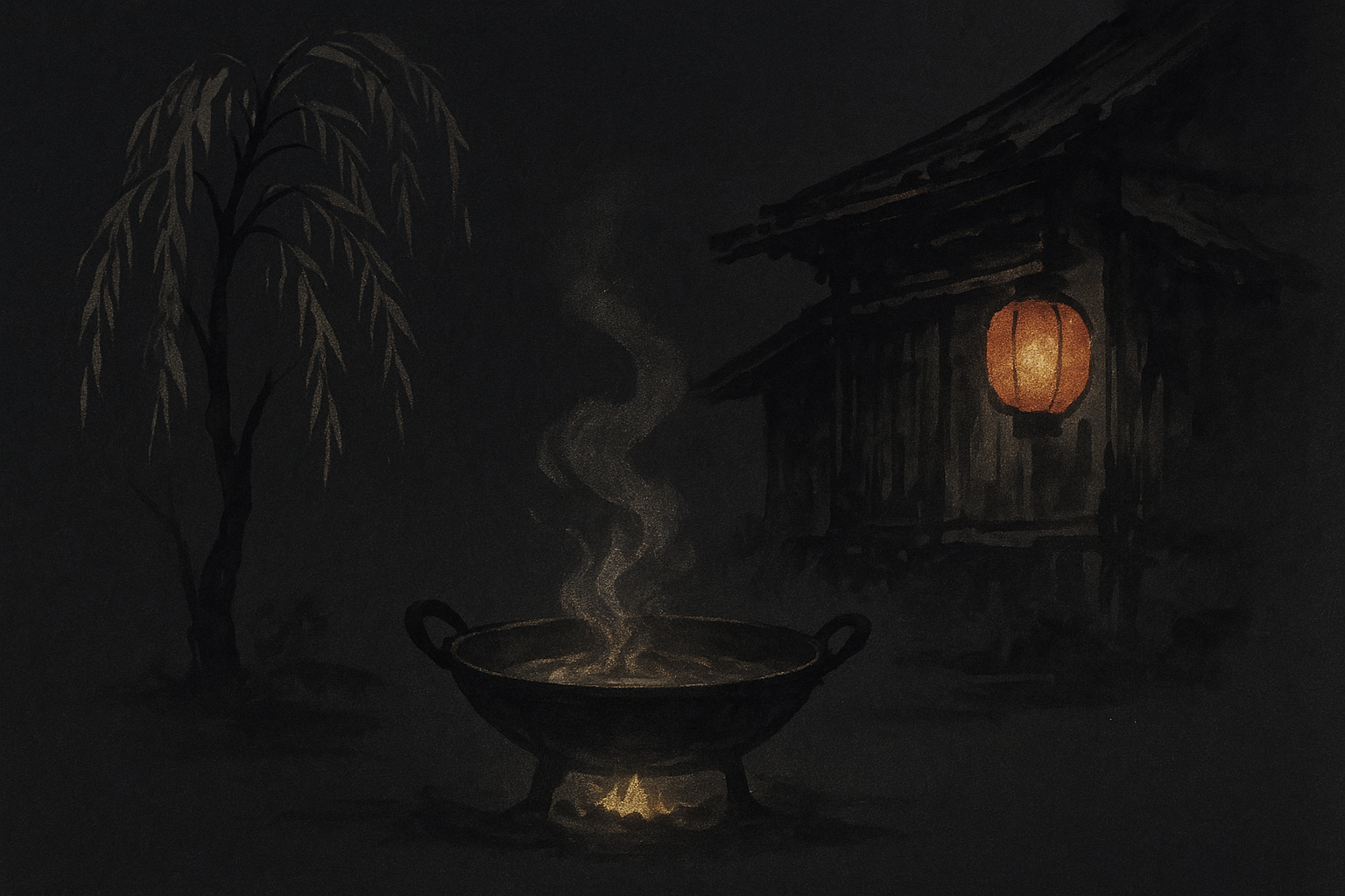 Sakuranabe Nakae — ink-wash illustration