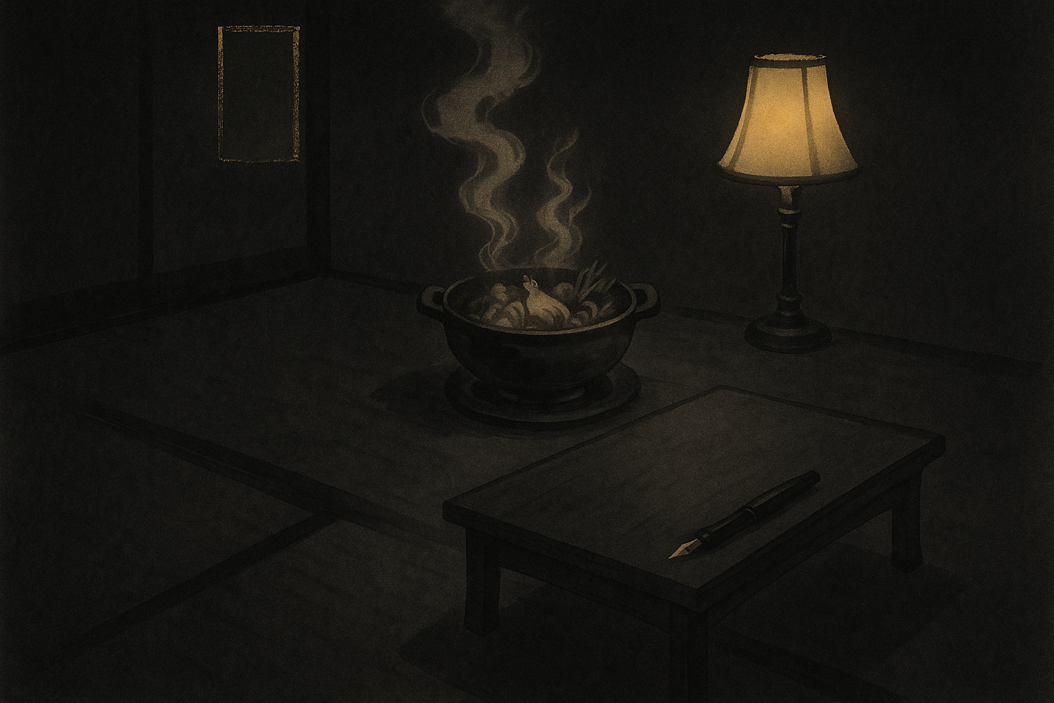 Suegen — ink-wash illustration
