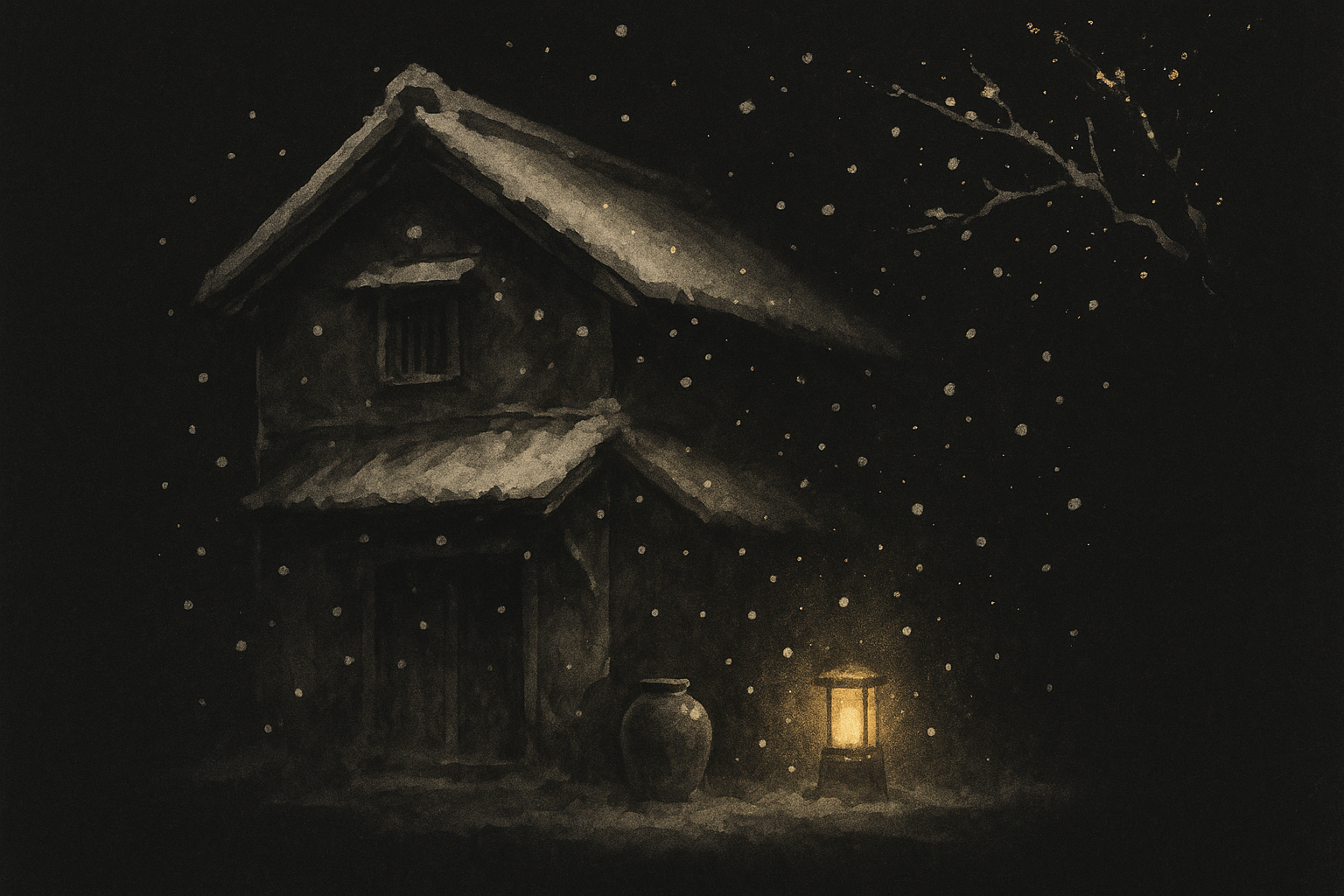 Tonoya Yo — ink-wash illustration