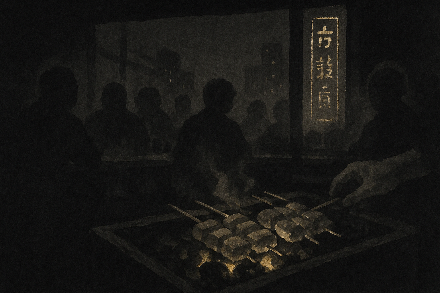Torishige — ink-wash illustration